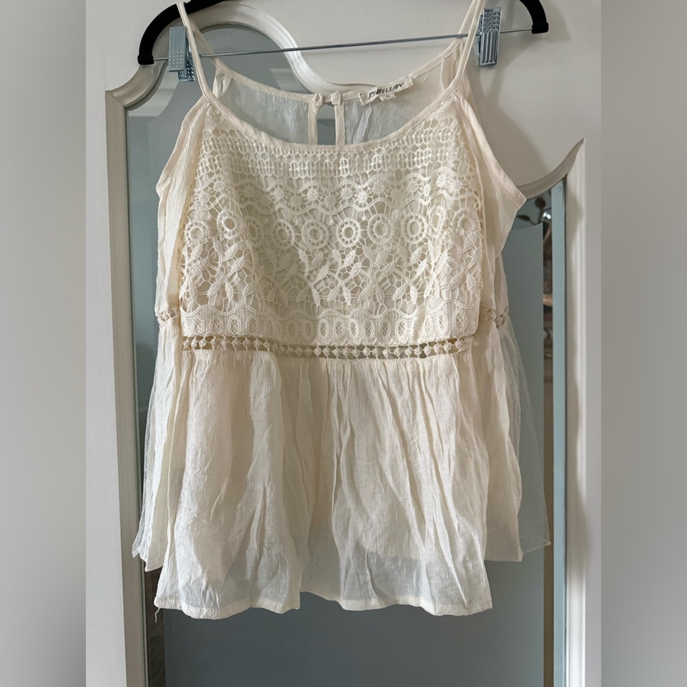 Rebellion Cream Lace Blouse